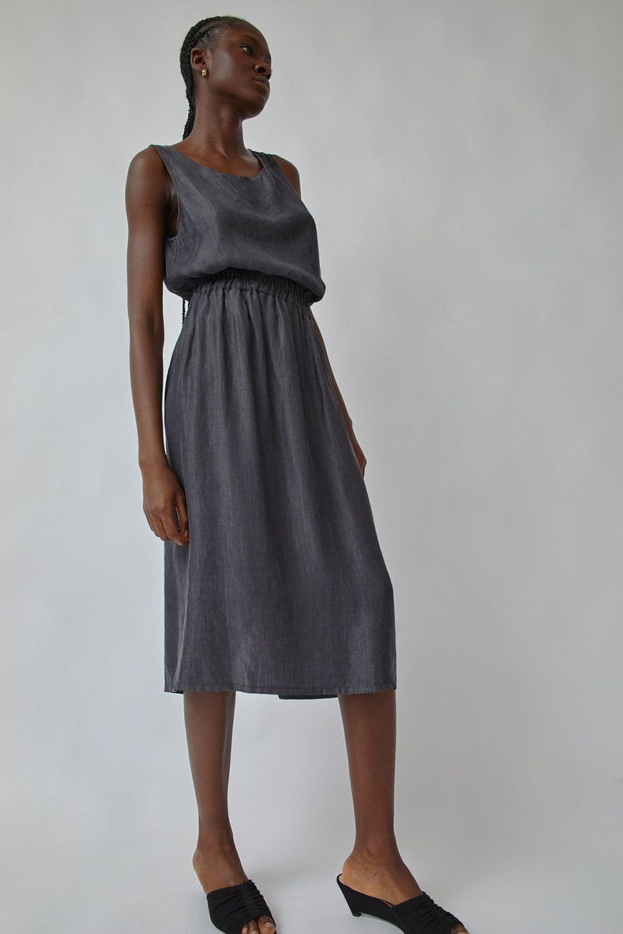 Vladimir Karaleev Slit Skirt in Black sold by No. 6 product image thumbnail 3