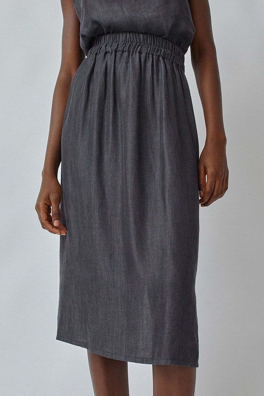 Vladimir Karaleev Slit Skirt in Black sold by No. 6 product image thumbnail 2