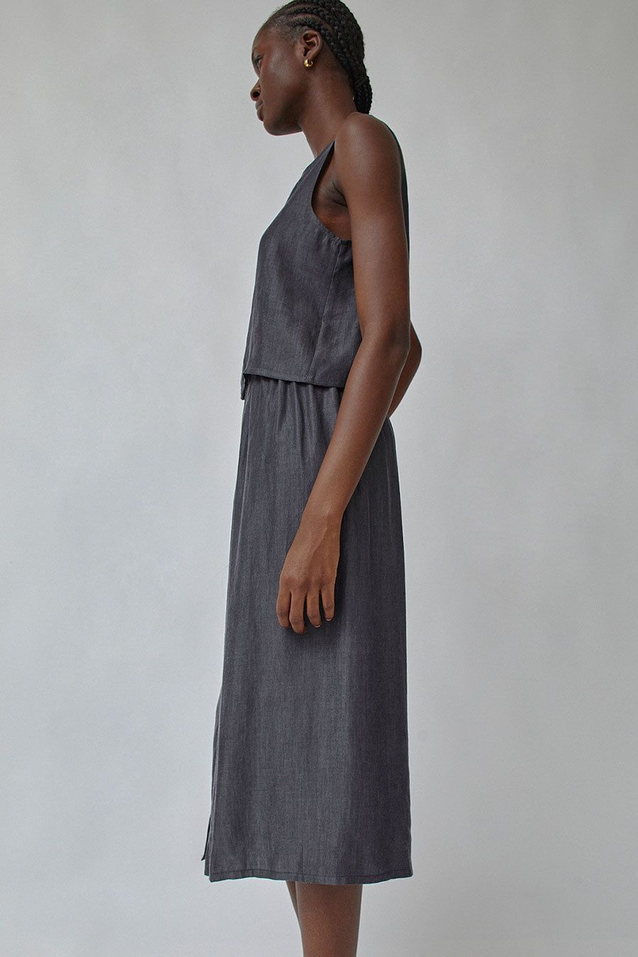 Vladimir Karaleev Slit Skirt in Black sold by No. 6 product image thumbnail 5