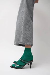 Maria La Rosa Silk Ribbed Ankle Socks in Banderia sold by No. 6