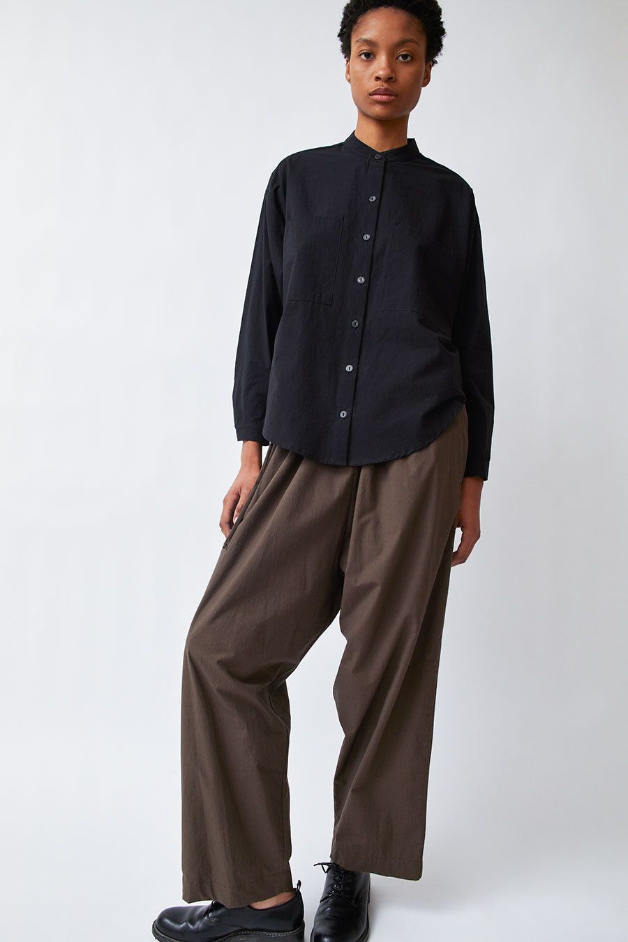 Modern Weaving Balloon Pant in Chocolate sold by No. 6
