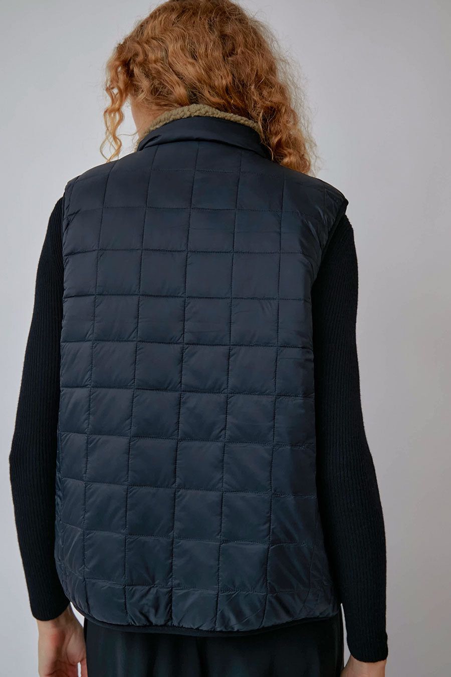 TAION Down x BOA Reversible Vest in Black with Beige Fleece sold by No. 6 product image thumbnail 5