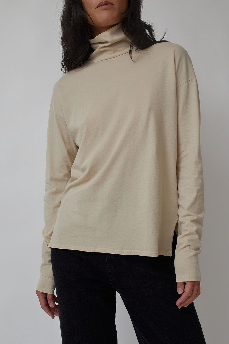 B Sides Turtleneck Shirt in Overdye Tan sold by No. 6 product image thumbnail 2