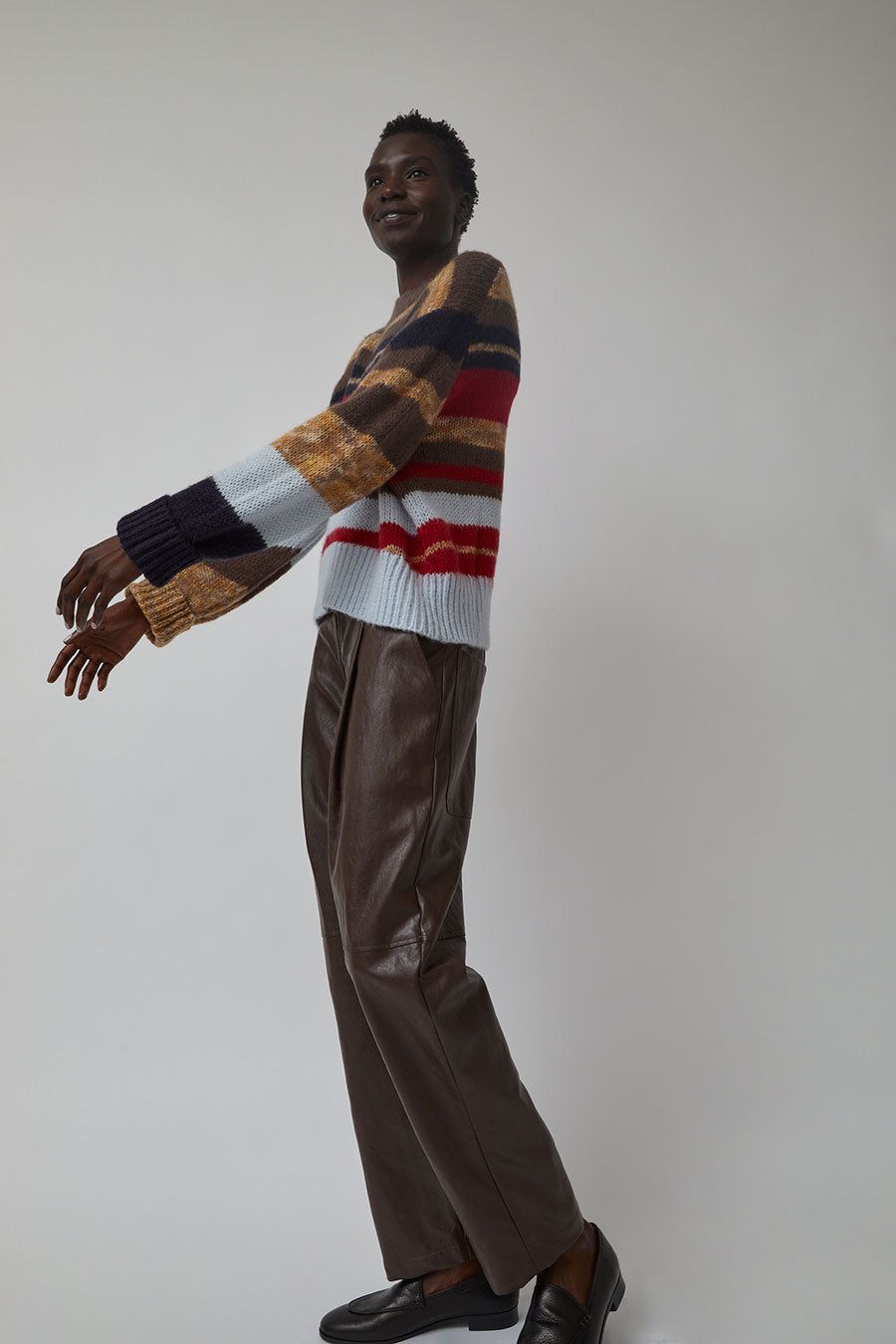 No.6 Lucas Sweater in Multi Stripe sold by No. 6 product image thumbnail 6