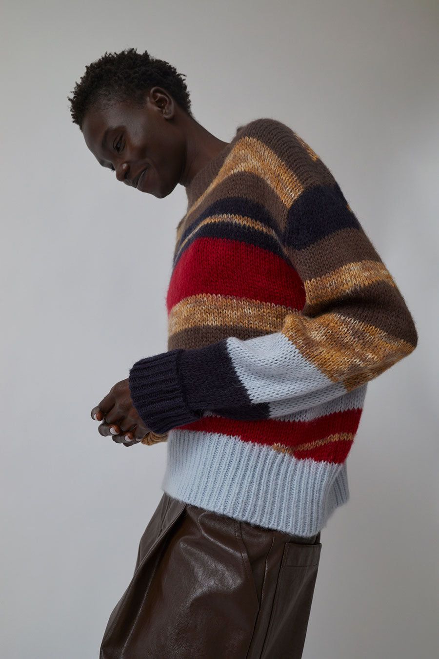No.6 Lucas Sweater in Multi Stripe sold by No. 6 product image thumbnail 2