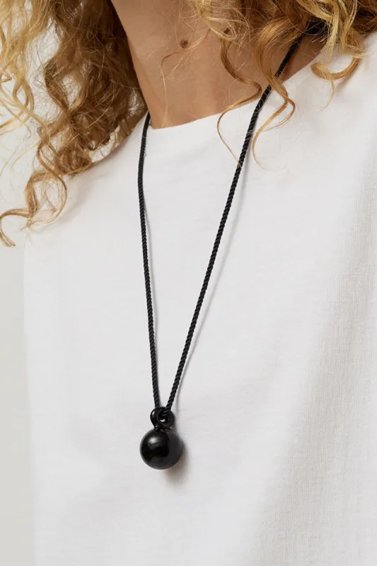 Annika Inez Glass Drop Pendant in Onyx made by No. 6
