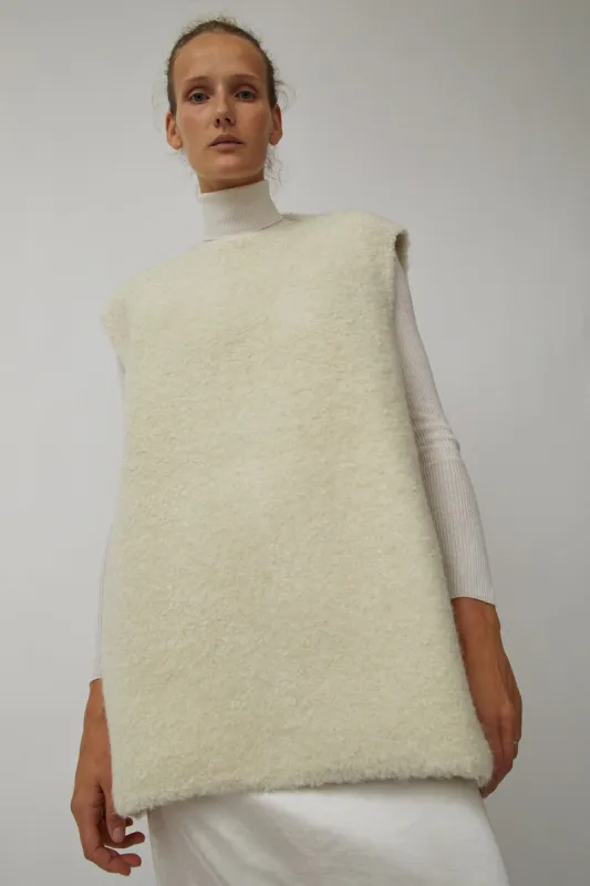 gu_de Cana Knit Vest in Coconut Milk sold by No. 6