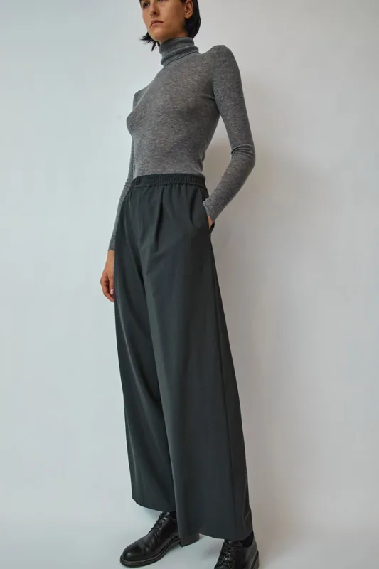 6397 Pleated Pull On Pant in Slate sold by No. 6