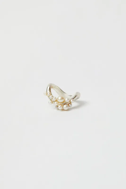 Beatriz Palacios Wave Cluster Ring in Silver made by No. 6