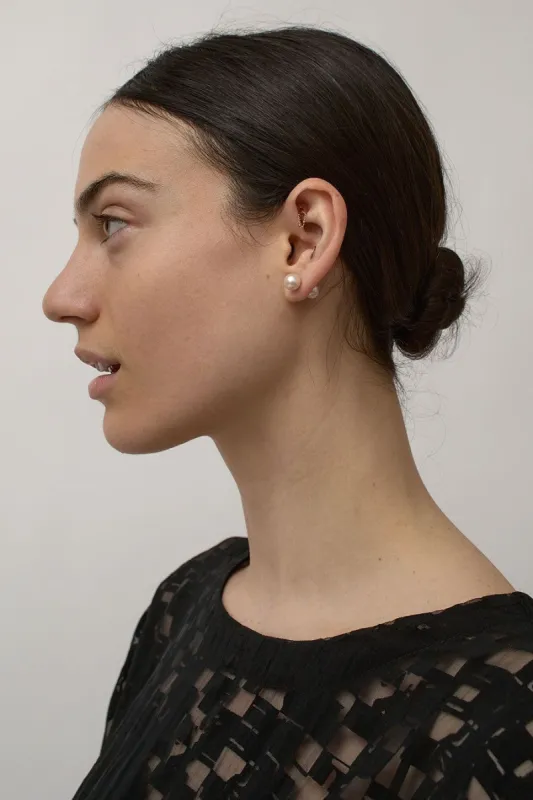 Beatriz Palacios Small Pearls Piercing Single in Pearl sold by No. 6