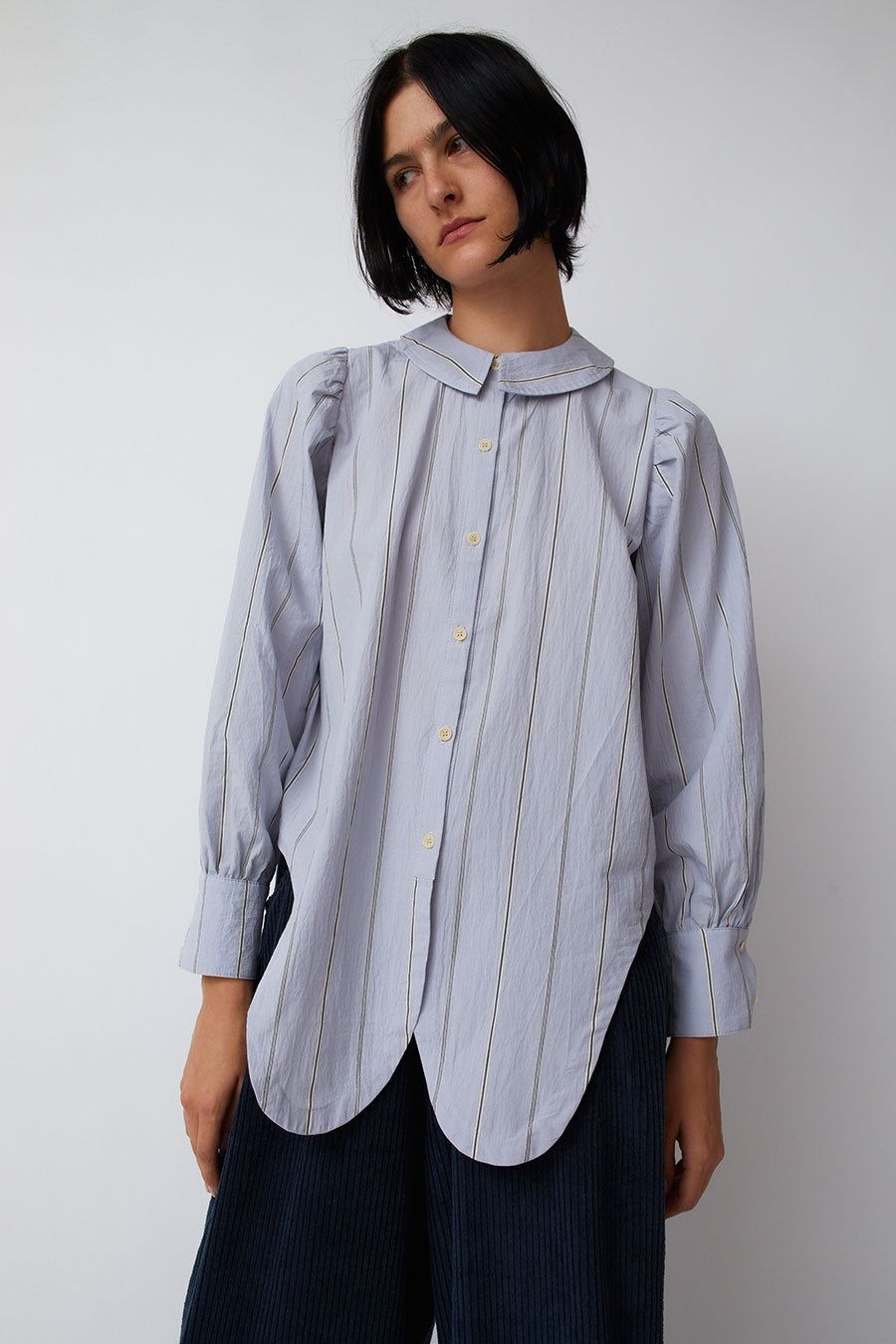 Emma Rothkopf Rayne Blouse in Somes Sound Stripe sold by No. 6 product image thumbnail 2
