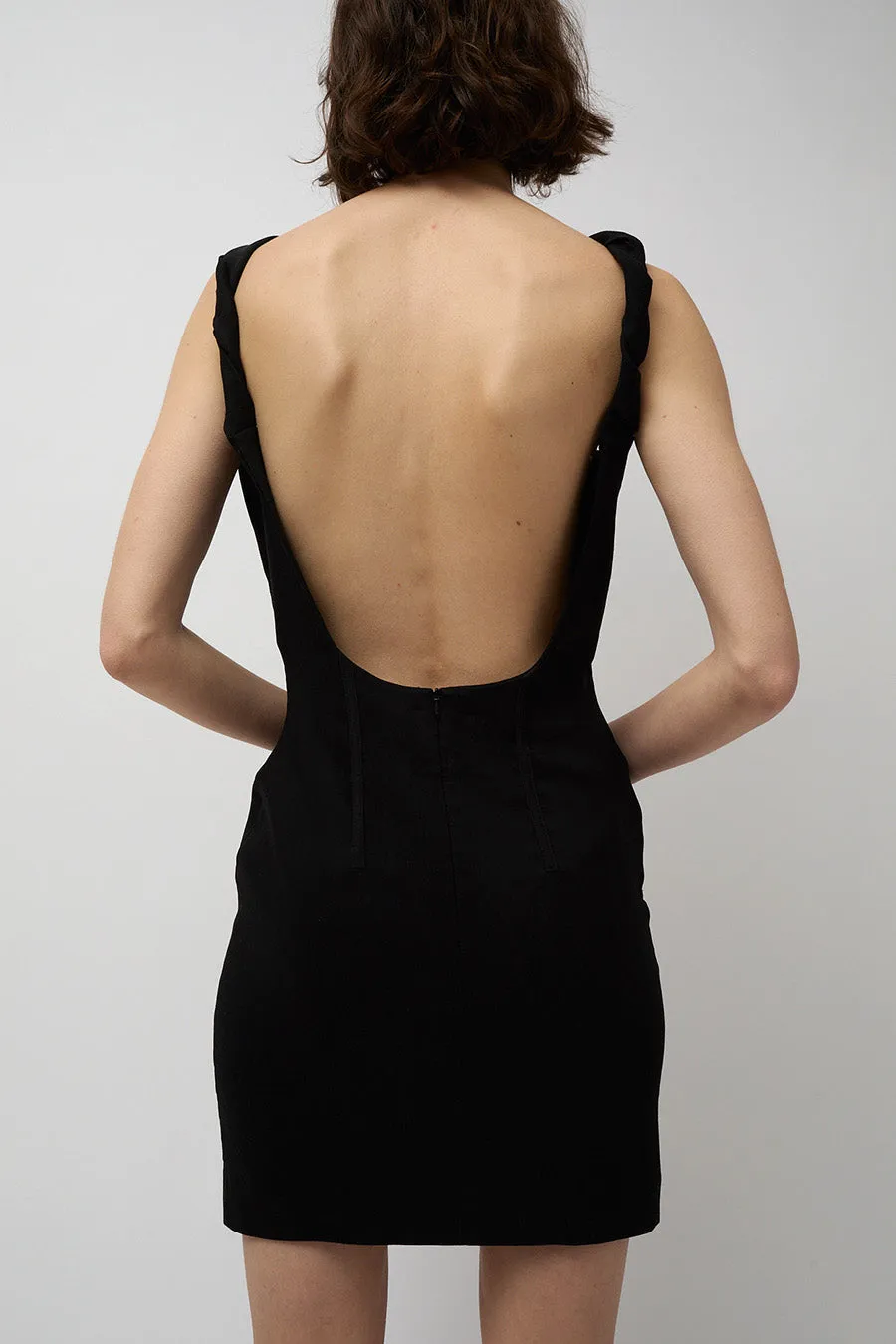 Les Coyotes de Paris Short Open Back Dress in Noir sold by No. 6 product image thumbnail 4