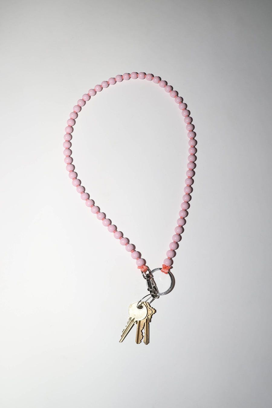 Ina Seifart Perlen Long Keyholder in Pastel Rose with Peach Thread sold by No. 6 product image thumbnail 2