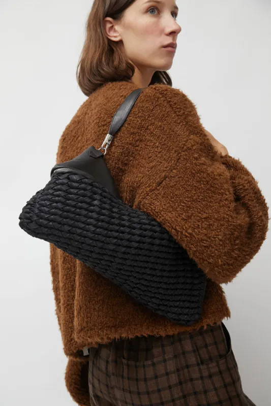 Eva Blut Knit Twisterette Bag in Black made by No. 6