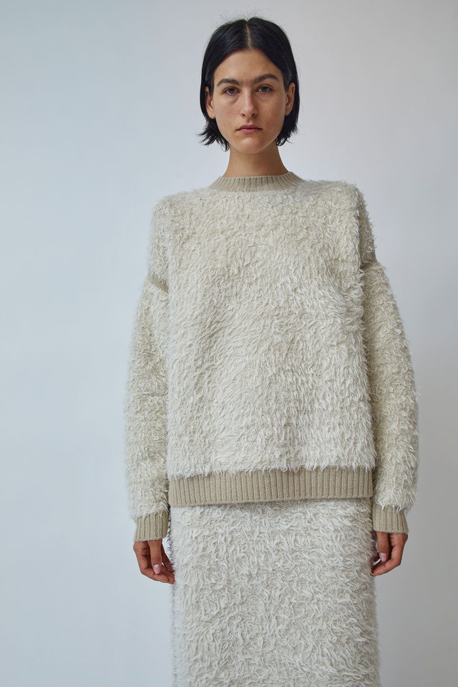 Lauren Manoogian Sherpa Crewneck in Raw White and Antique sold by No. 6 product image thumbnail 2