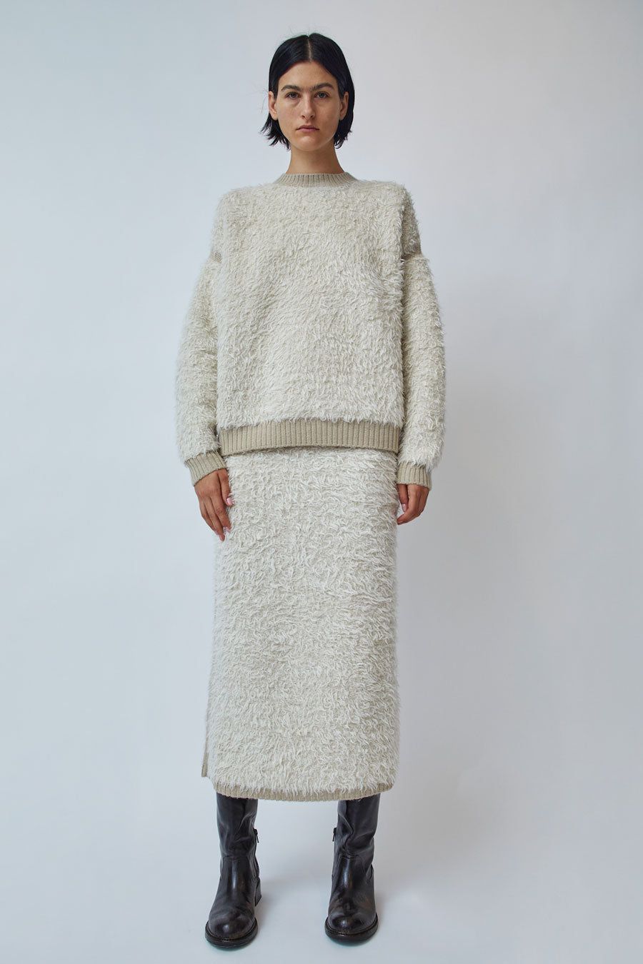 Lauren Manoogian Sherpa Crewneck in Raw White and Antique sold by No. 6 product image thumbnail 6