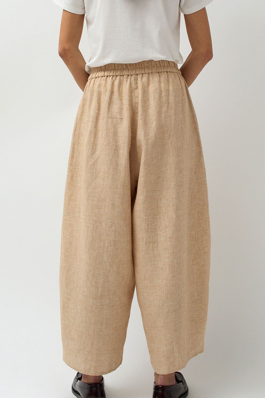 CORDERA Linen Curved Pants in Melange sold by No. 6 product image thumbnail 3