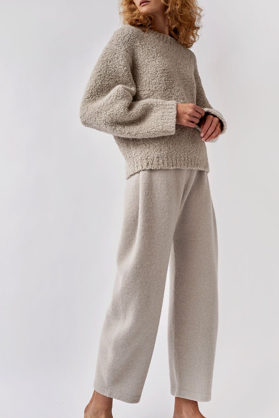 Lauren Manoogian Felt Taper Pants in Putty sold by No. 6 product image thumbnail 2