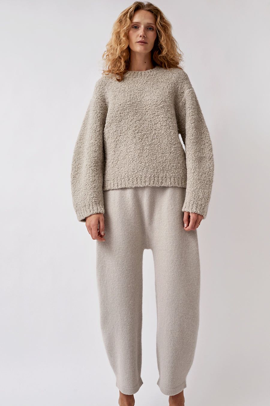 Lauren Manoogian Felt Taper Pants in Putty sold by No. 6