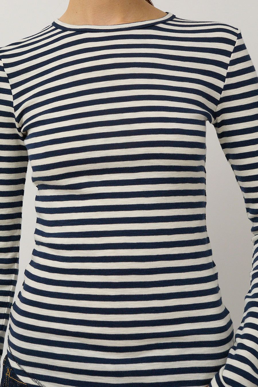 YMC Charlotte Long Sleeve Top in Navy and White sold by No. 6 product image thumbnail 2