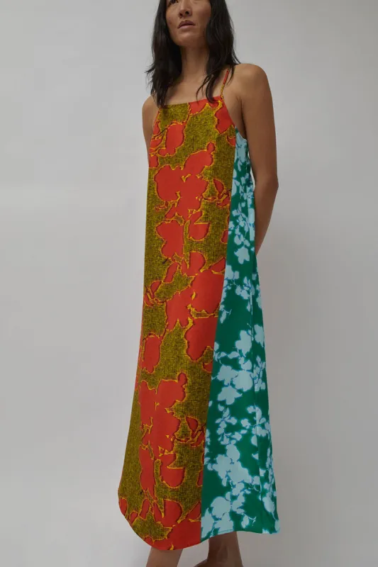 6397 Contrast Floral Slip Dress in Fire and Ice Floral made by No. 6