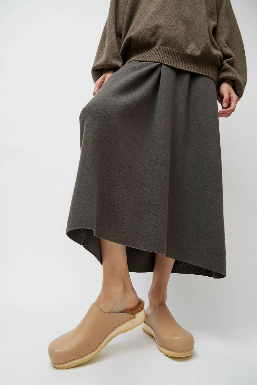 No.6 Contour Clog with Shearling on Flat Base in Camel sold by No. 6 product image thumbnail 3