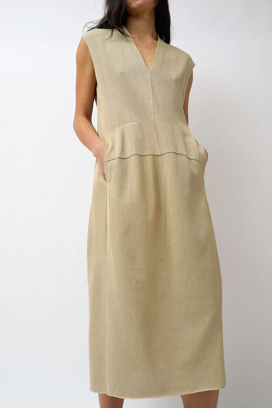 Boboutic Re_Read V Neck Dress in Sulfur sold by No. 6 product image thumbnail 3