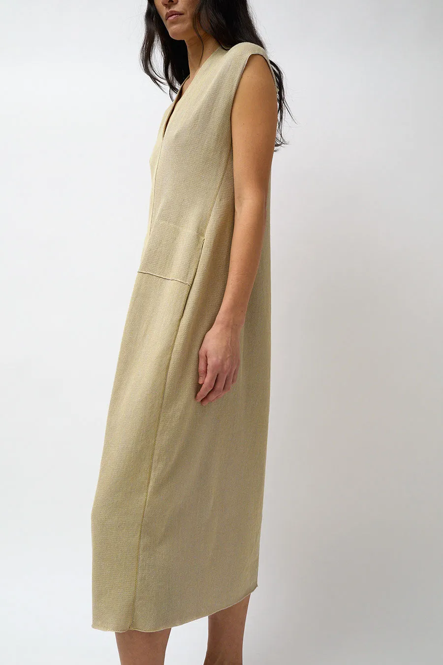 Boboutic Re_Read V Neck Dress in Sulfur sold by No. 6 product image thumbnail 4