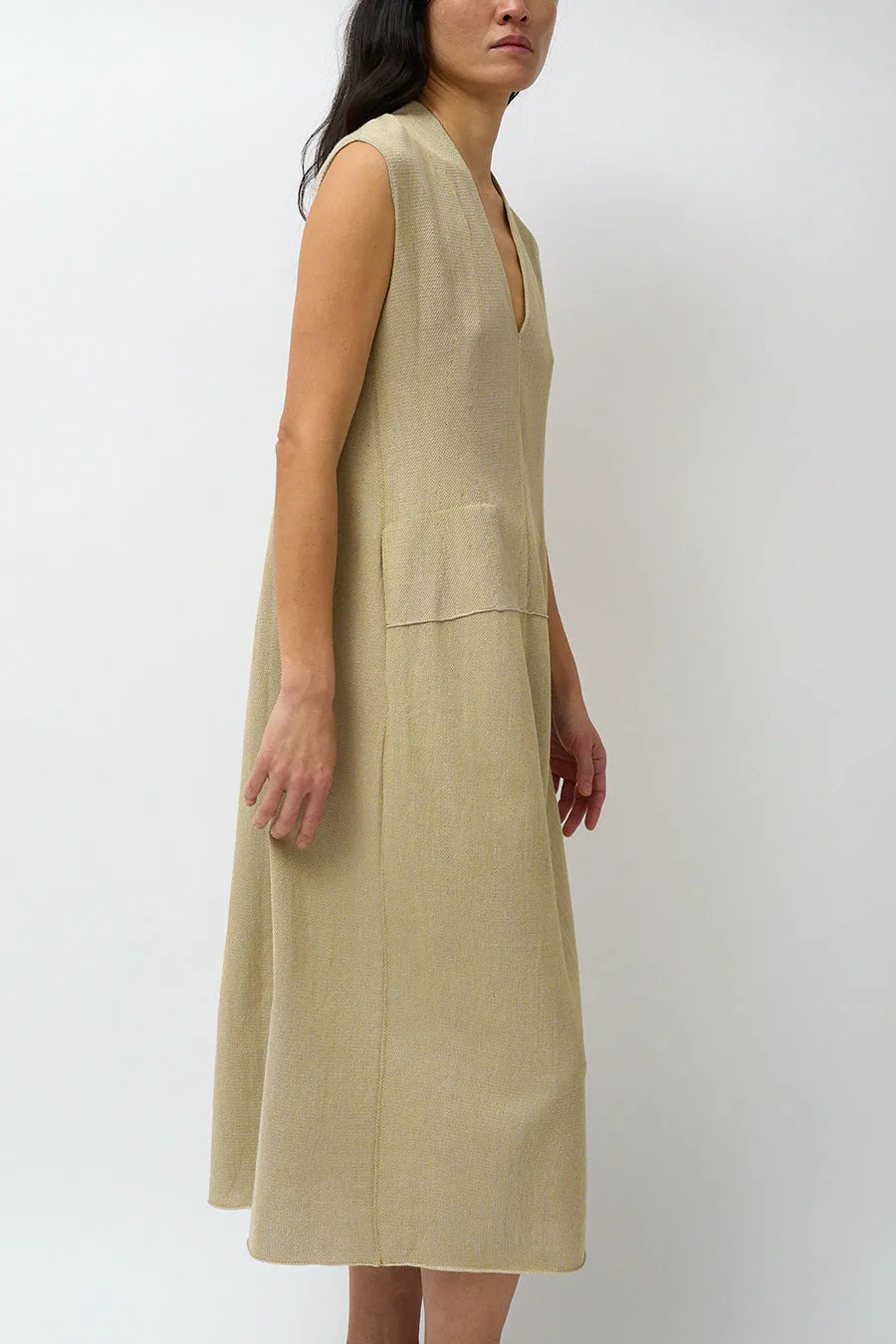 Boboutic Re_Read V Neck Dress in Sulfur sold by No. 6 product image thumbnail 5