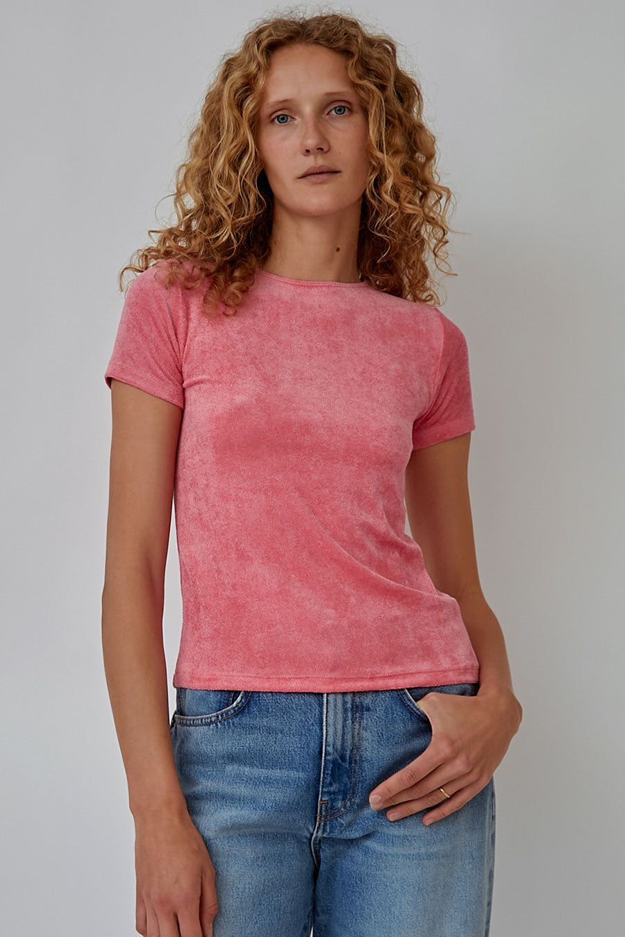 Baserange Omo Tee in Zui Pink sold by No. 6 product image thumbnail 4