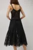 Collina Strada Deadstock Lace Pamela Dress in Black sold by No. 6