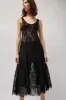 Collina Strada Deadstock Lace Pamela Dress in Black sold by No. 6