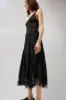 Collina Strada Deadstock Lace Pamela Dress in Black sold by No. 6