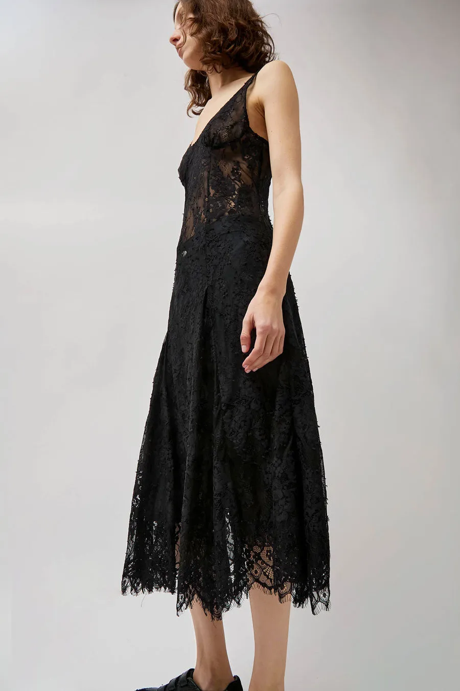 Collina Strada Deadstock Lace Pamela Dress in Black sold by No. 6 product image thumbnail 2
