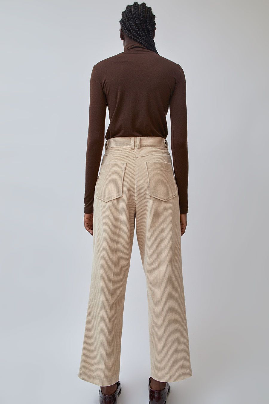 Mijeong Park Corduroy Straight Leg Pants in Light Beige sold by No. 6 product image thumbnail 5