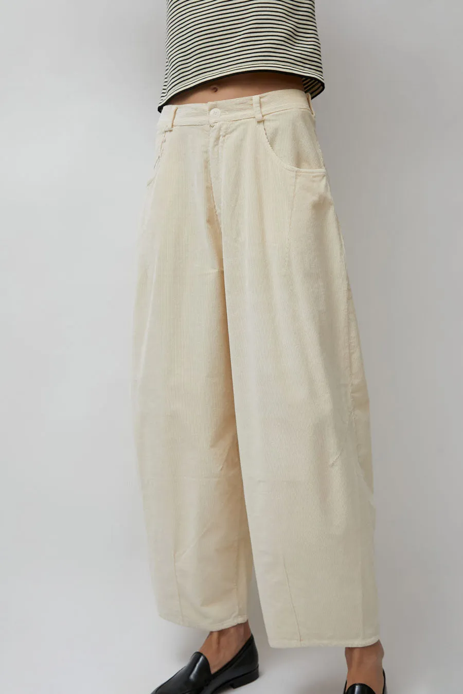 CORDERA Corduroy Baggy Pants in Butter sold by No. 6 product image thumbnail 2