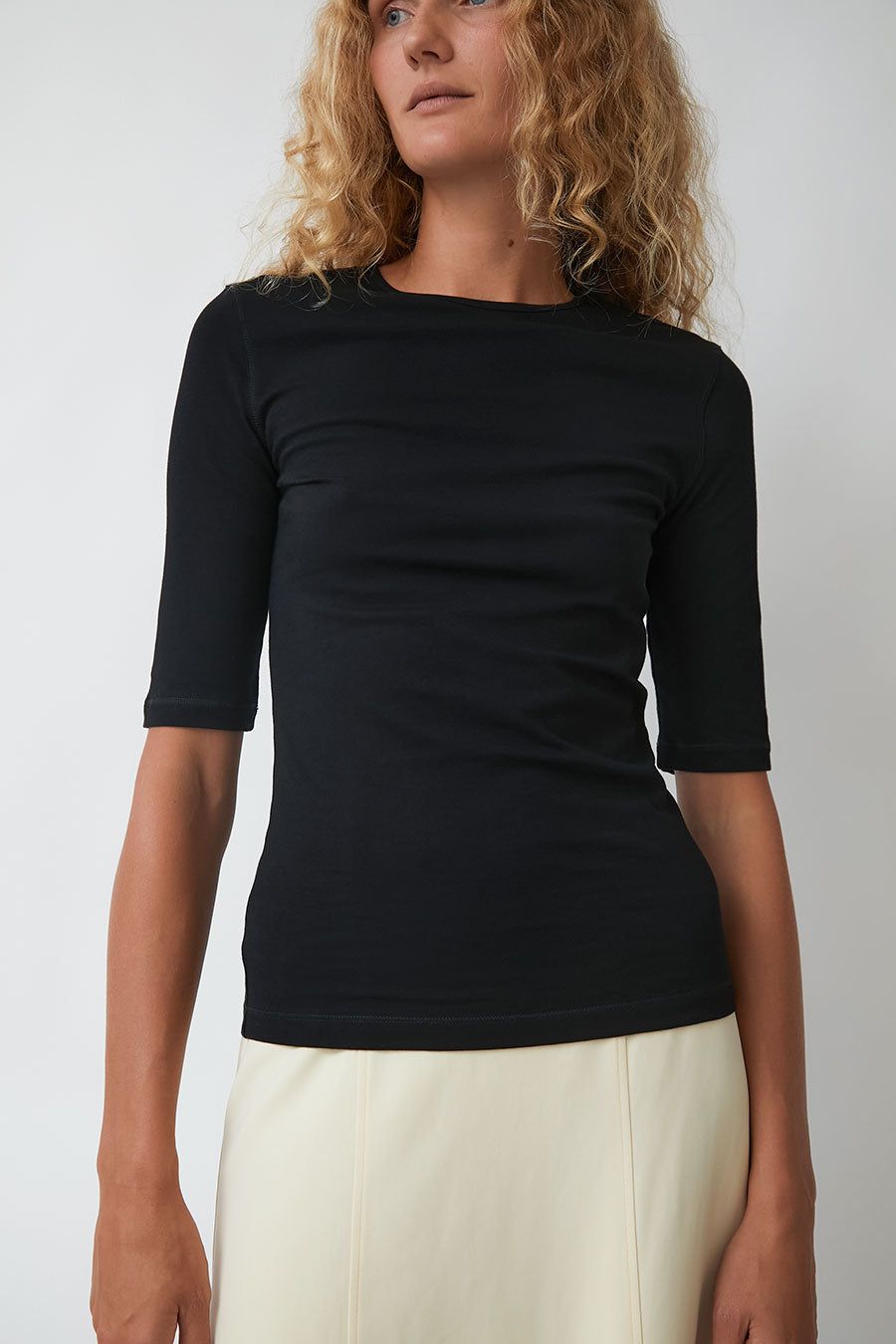 Rodebjer Lancelot Fitted Top in Black sold by No. 6