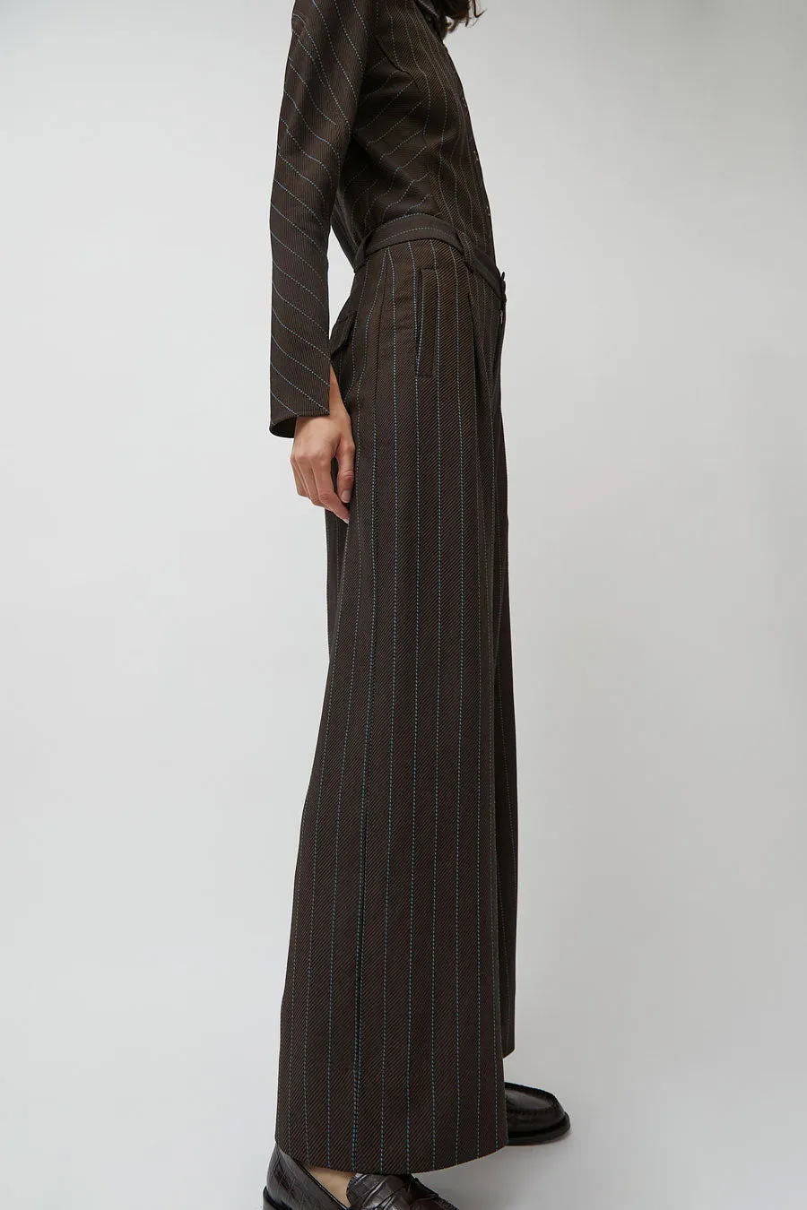 No.6 Kent Pant in Brown Stripe sold by No. 6 product image thumbnail 4