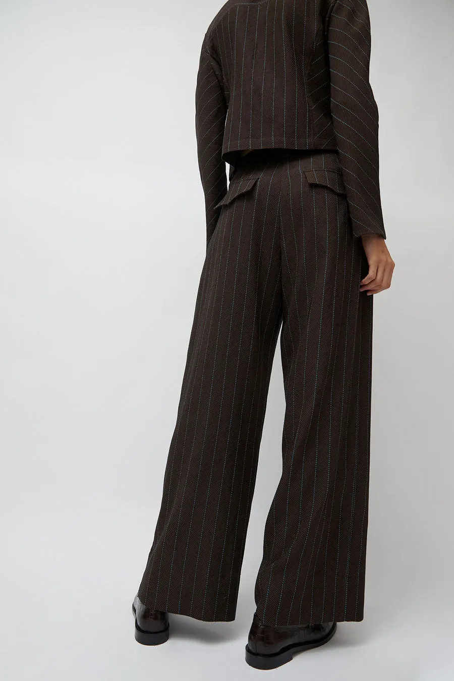 No.6 Kent Pant in Brown Stripe sold by No. 6 product image thumbnail 5
