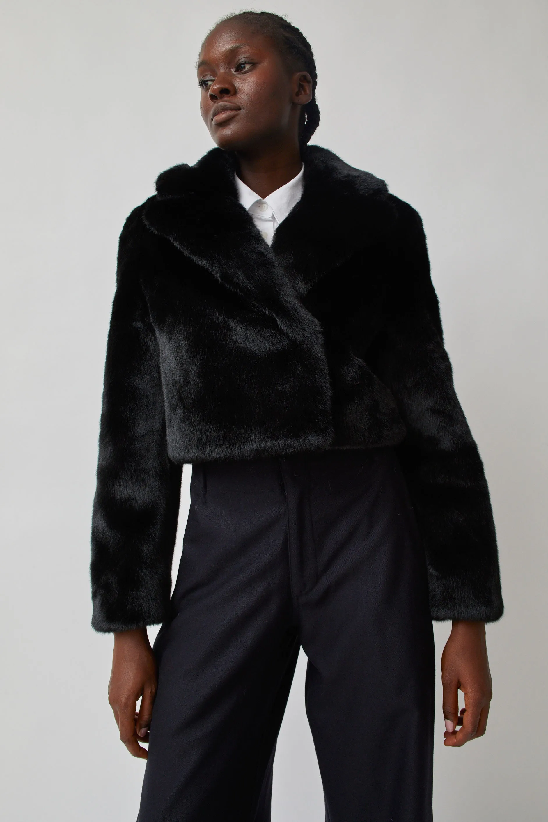 Blossom Morse Fur Jacket in Black sold by No. 6 product image thumbnail 4
