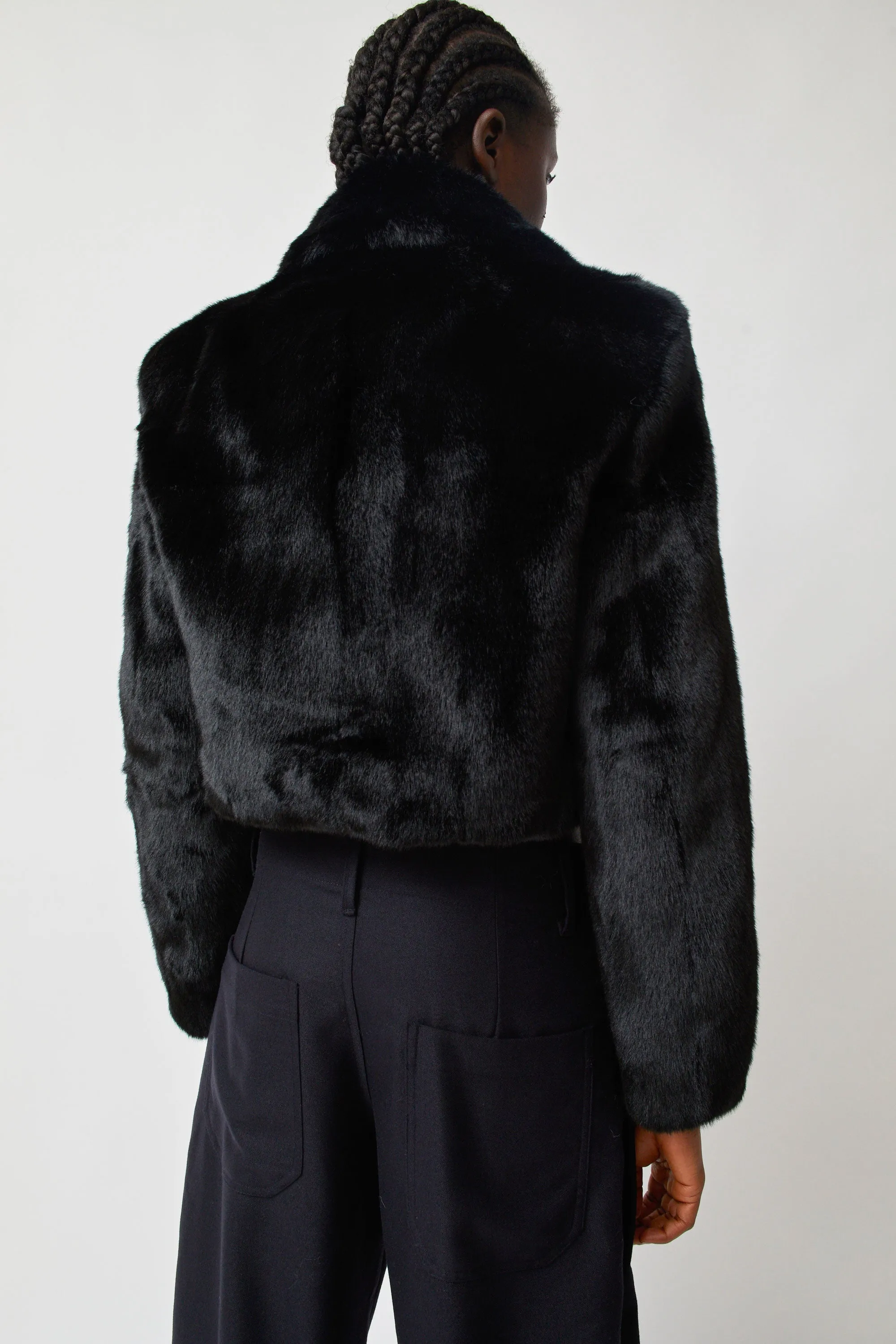 Blossom Morse Fur Jacket in Black sold by No. 6 product image thumbnail 5