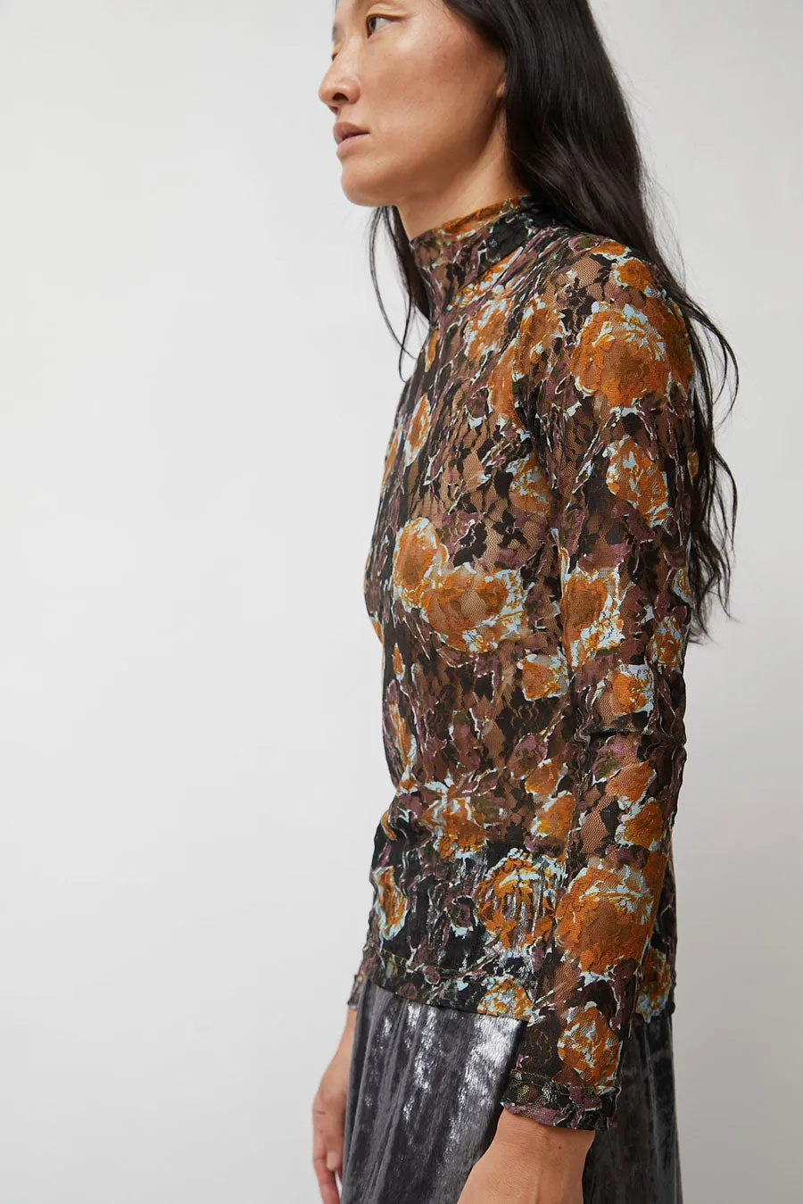 No.6 Rosa Turtleneck in Gold Roses sold by No. 6 product image thumbnail 5