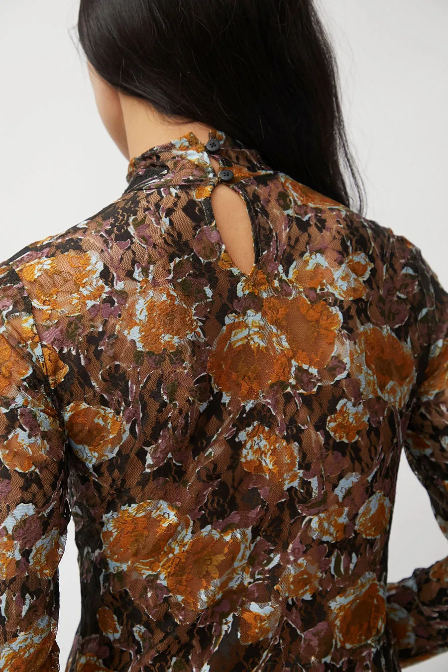 No.6 Rosa Turtleneck in Gold Roses sold by No. 6 product image thumbnail 3