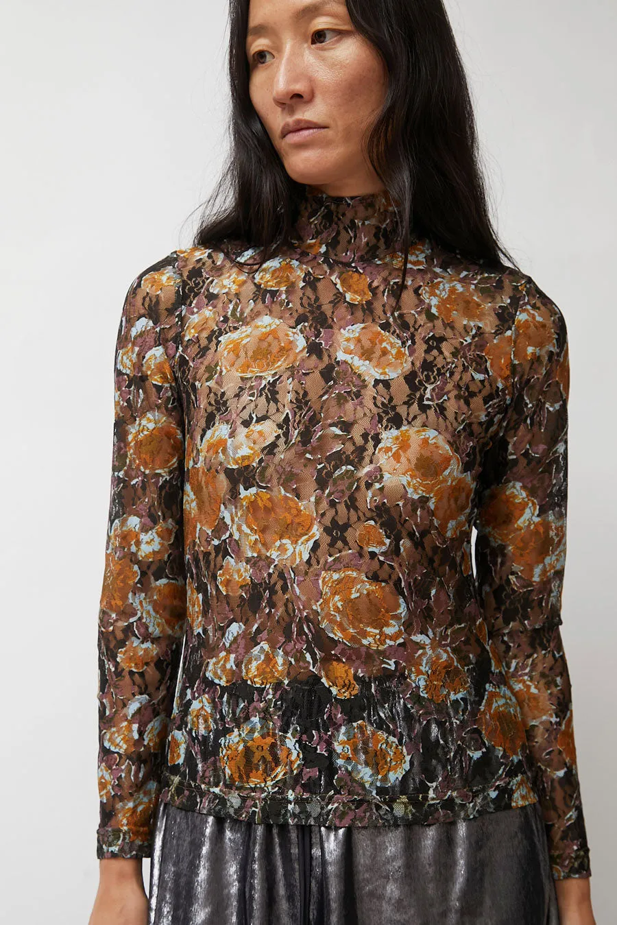 No.6 Rosa Turtleneck in Gold Roses sold by No. 6 product image thumbnail 4