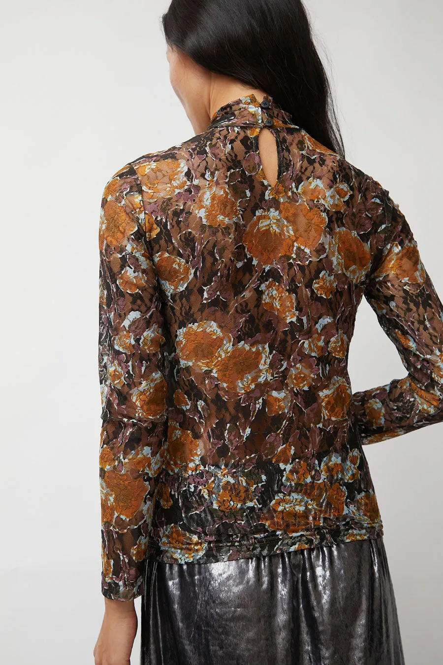 No.6 Rosa Turtleneck in Gold Roses sold by No. 6 product image thumbnail 2