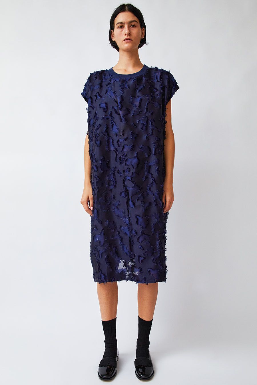 Vladimir Karaleev Pher Dress in Jacquard Blue sold by No. 6 product image thumbnail 5