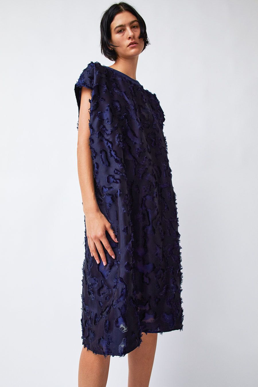 Vladimir Karaleev Pher Dress in Jacquard Blue sold by No. 6 product image thumbnail 3