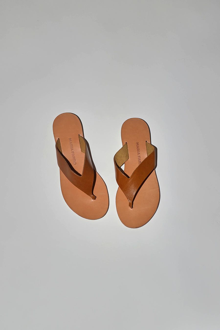 Maria Farro Mila Flip Flop in Caramel Leather sold by No. 6 product image thumbnail 5