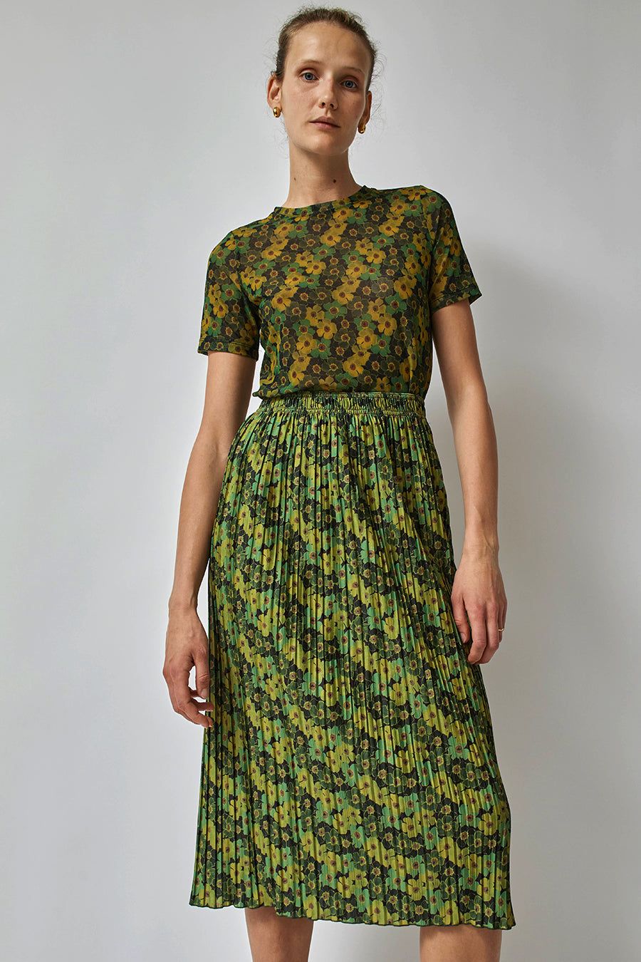 No.6 Kotomi Skirt in Olive and Lime Pansy sold by No. 6 product image thumbnail 3