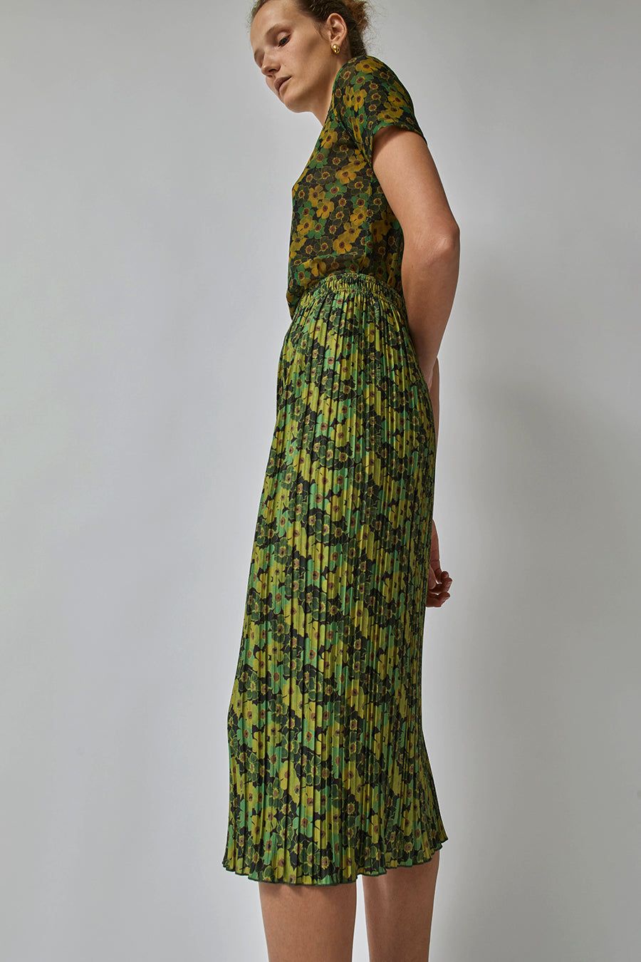 No.6 Kotomi Skirt in Olive and Lime Pansy sold by No. 6 product image thumbnail 2